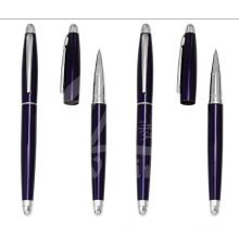 Новые темно-синие тонкие металлические подарочные ручки для промоушена